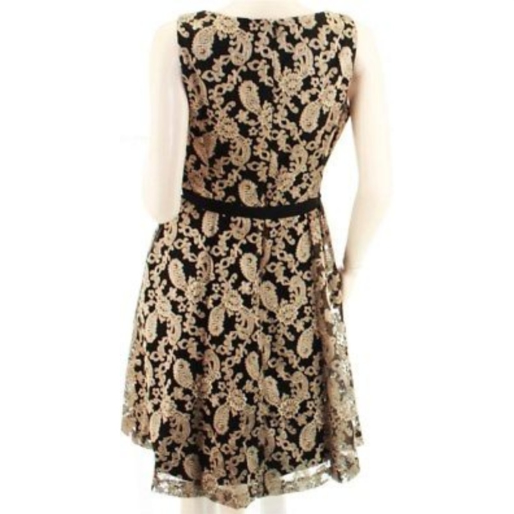 Jessica Simpson Black and Metallic Cocktail Dress - Picture 2 of 3